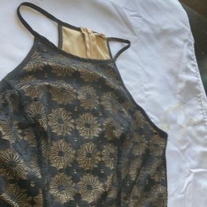 Black and nude bleuh ciel romper
